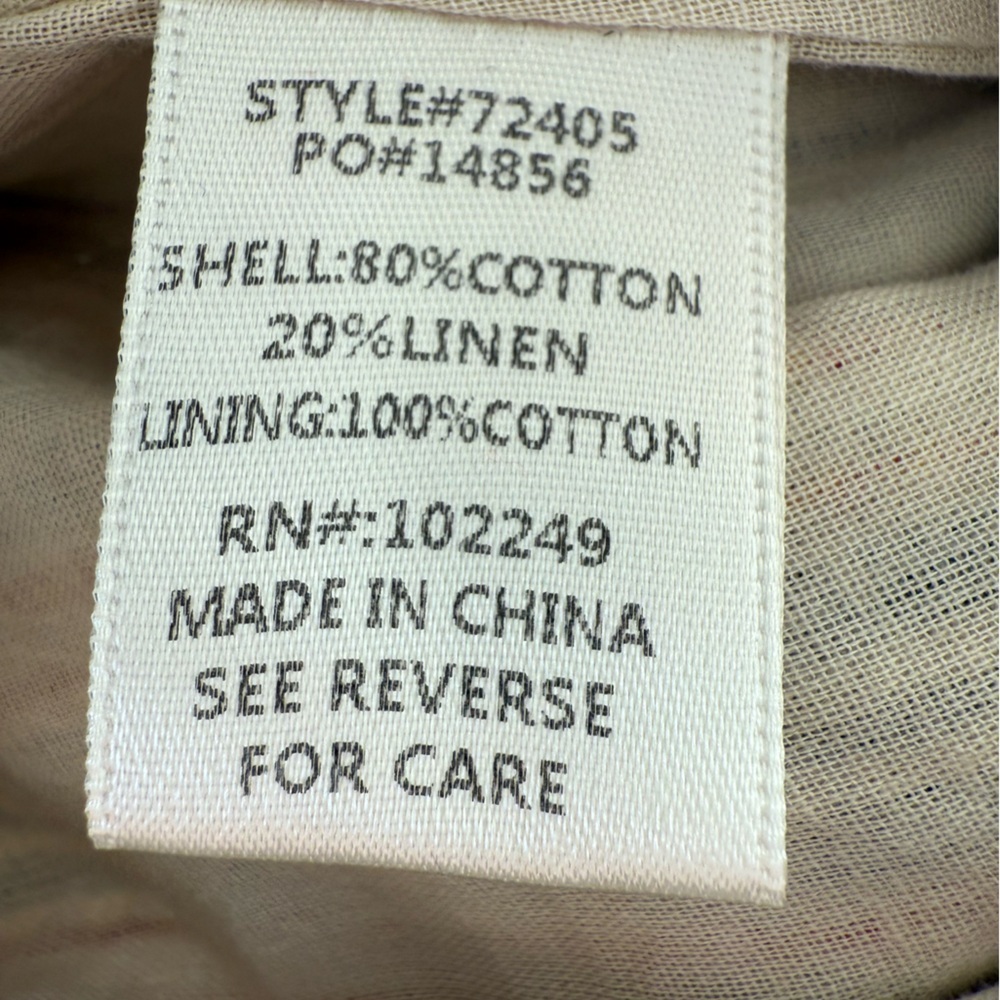 Cotton/Linen Vintage Striped Jumpsuit - Picture 6 of 6